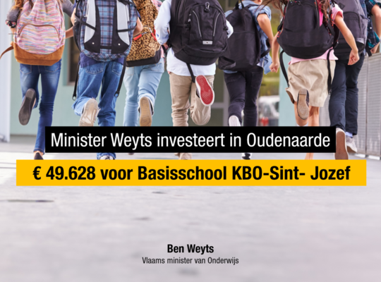 Vlaanderen investeert in KBO-Sint-Jozef Vlaanderen investeert in KBO-Sint-Jozef
