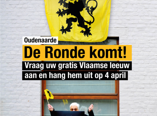 Leeuwenvlag tijdens de Ronde